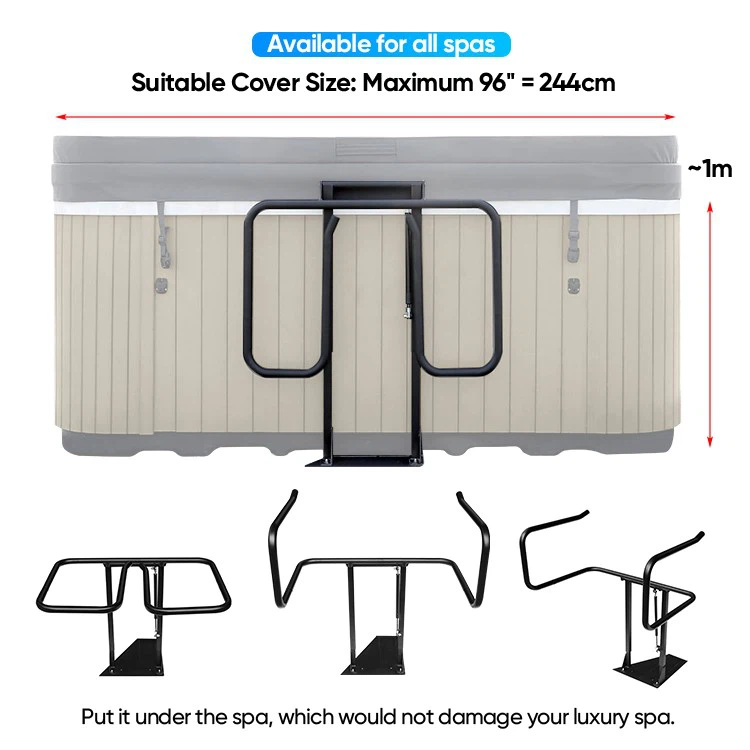 Hydraulic SPA Cover Lifter: Effortless One-Person Operation, Universal Fit & Space-Saving Design factory