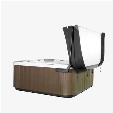 Lève-couvercle de spa en aluminium : installation simple par vis, utilisation par une seule-personne et conception peu encombrante-
